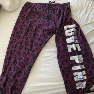 PINK maroon sweatpants